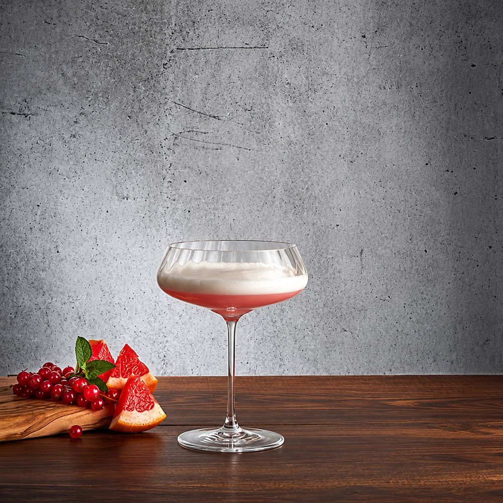 Conjunto de 2 taças de Champagne Coupe Round Up Clear