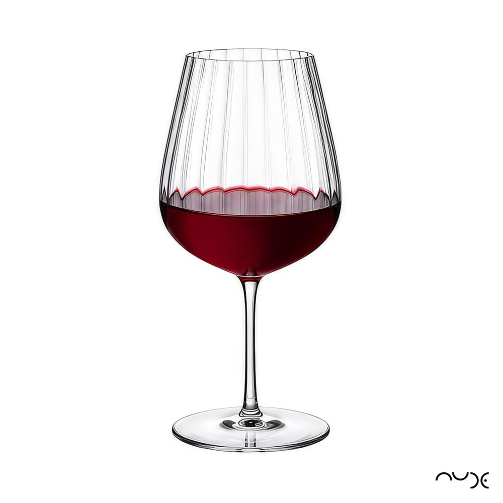 Conjunto de 2 tacas de Vinho Tinto Round Up Clear - Nude