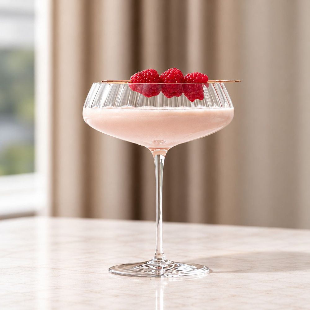 Conjunto de 2 taças de Champagne Coupe  Round Up Dusty Rose - Nude