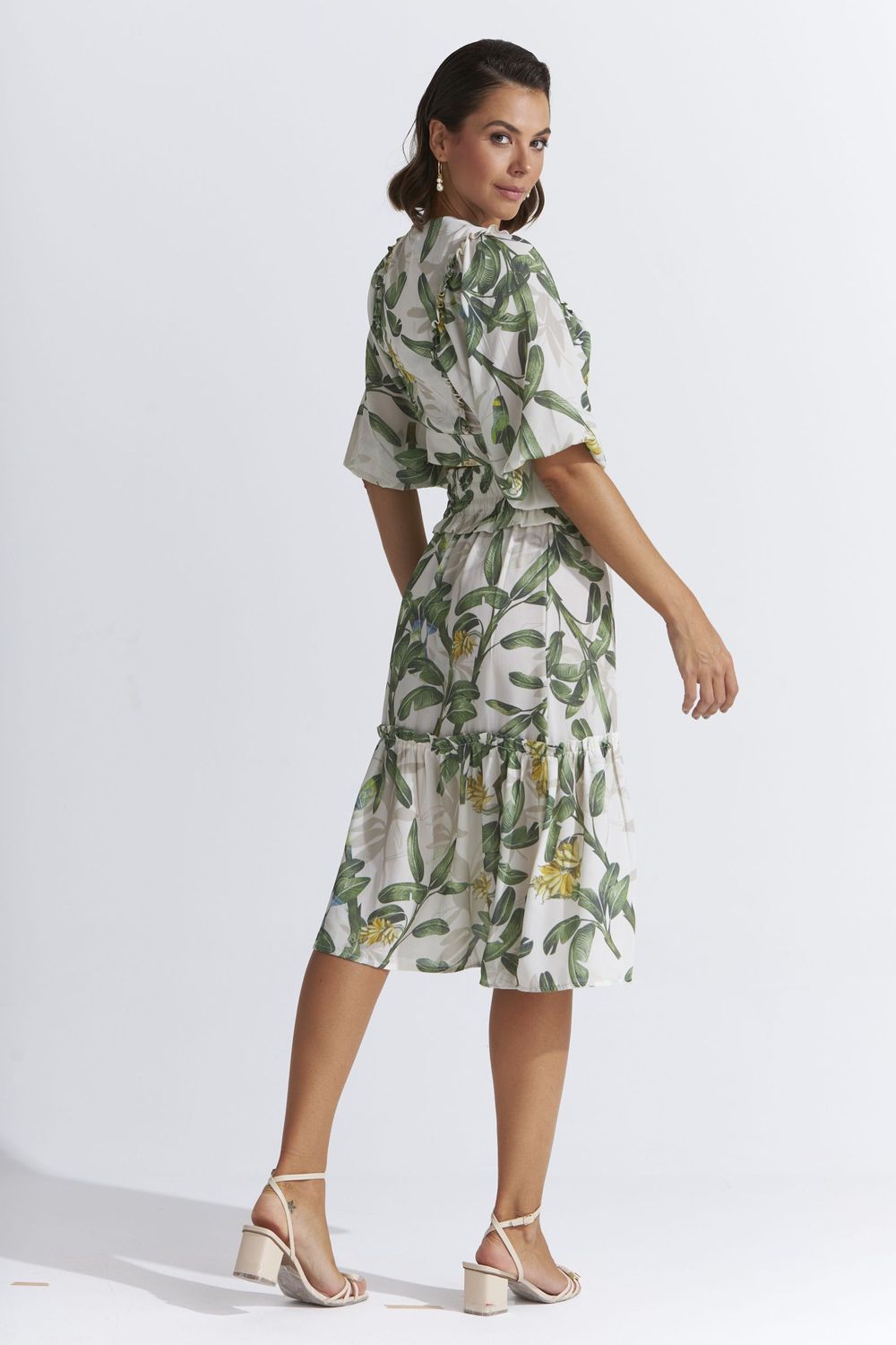 BLUSA CROPPED BANANEIRA C/ AMARRAÇÃO