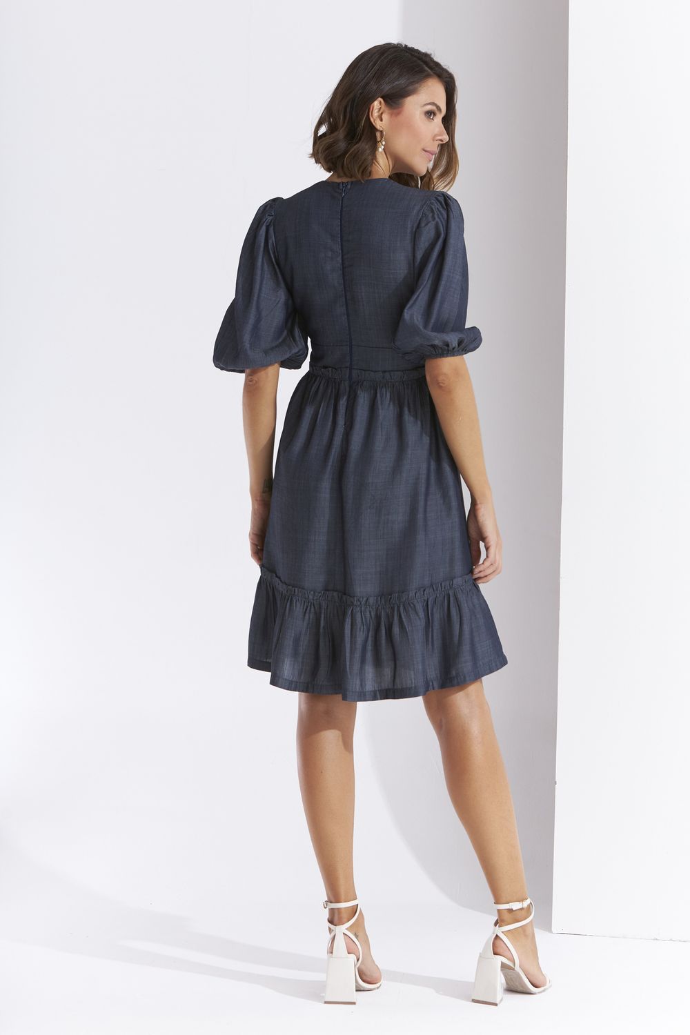 VESTIDO CURTO JEANS LEVE
