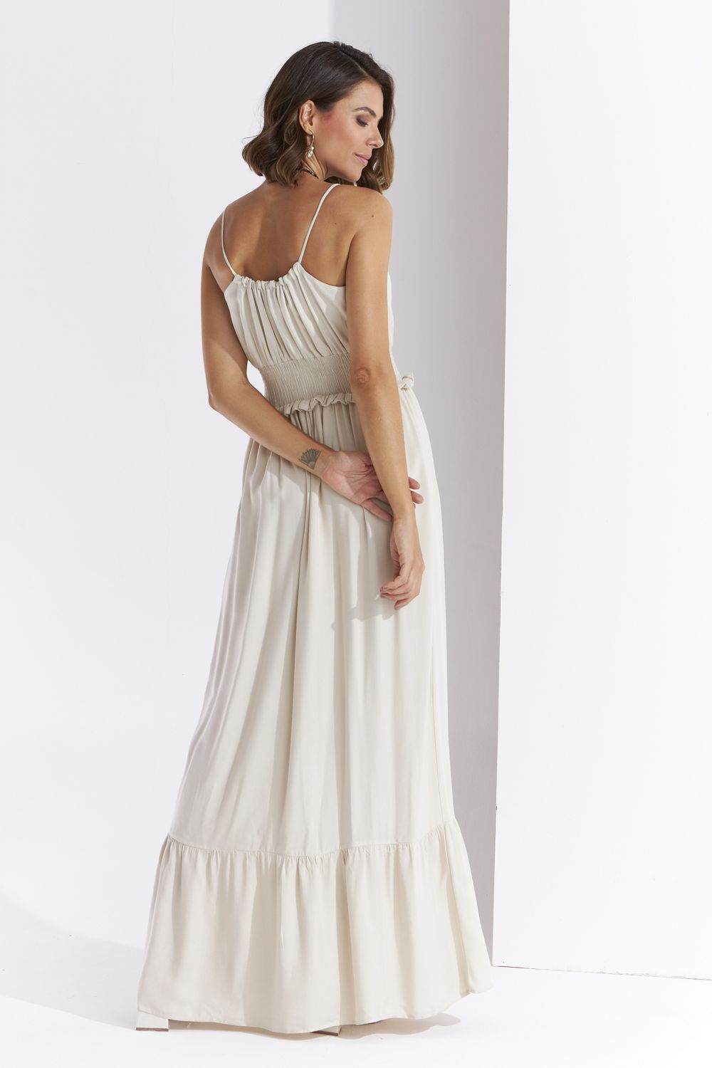 VESTIDO LONGUETE LISO HYPE C/ CANALETA