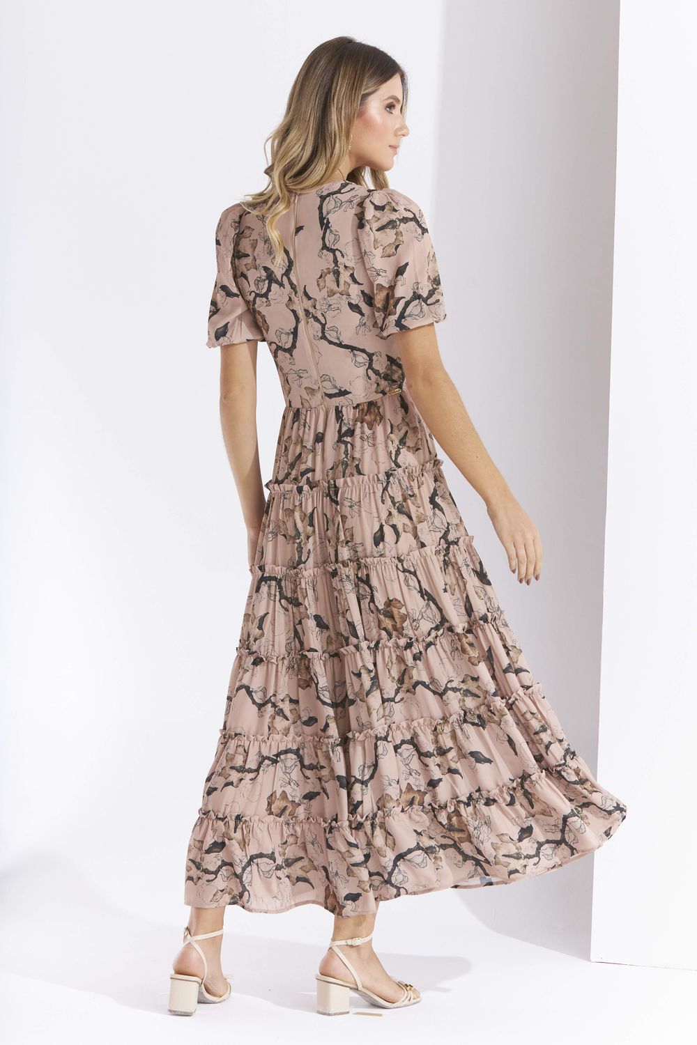 VESTIDO LONGUETE MANGUE