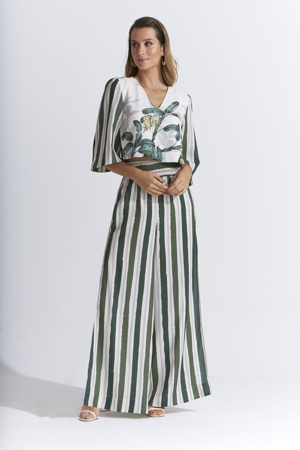 PANTALONA LISTRA BANANEIRA C/ PALA LASTEX