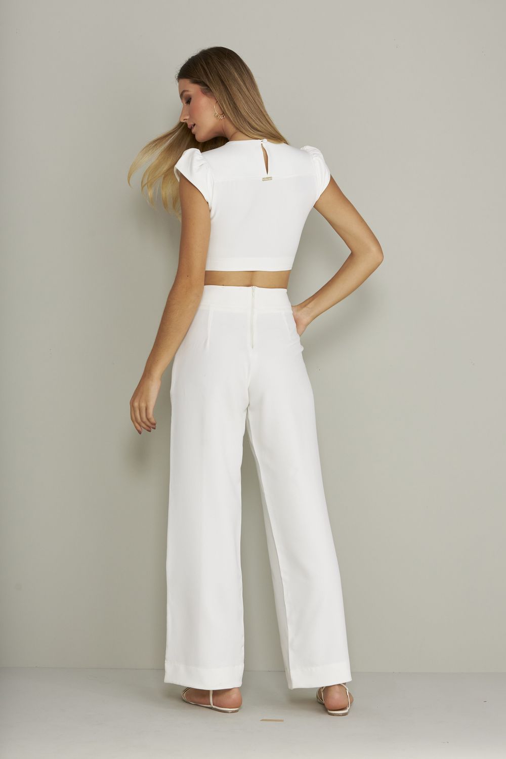 BLUSA CROPPED LISA ALFAIATARIA