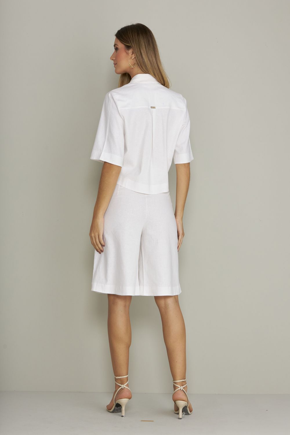 CAMISA CROPPED LISA DE LINHO