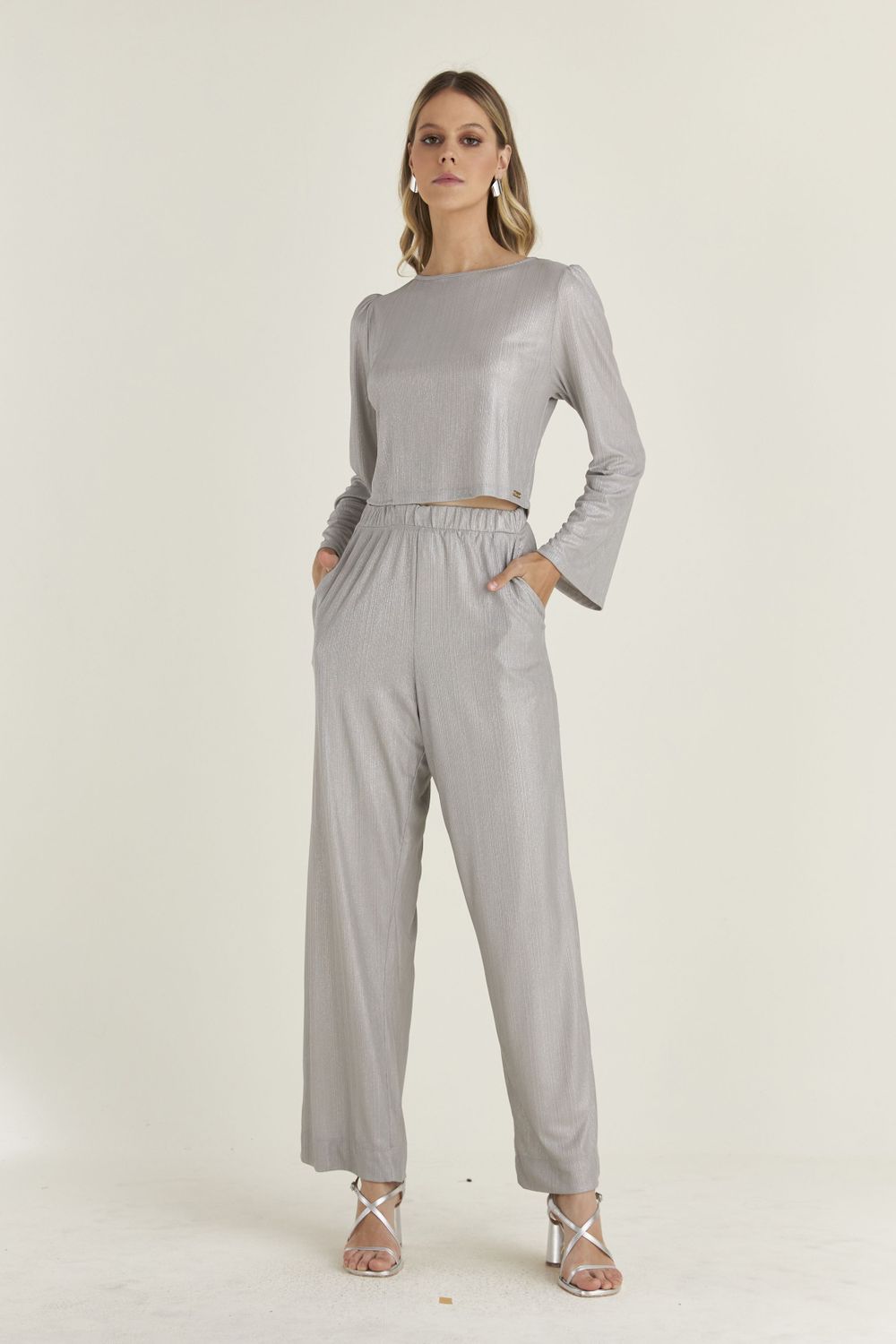 BLUSA CROPPED MALHA SHINE