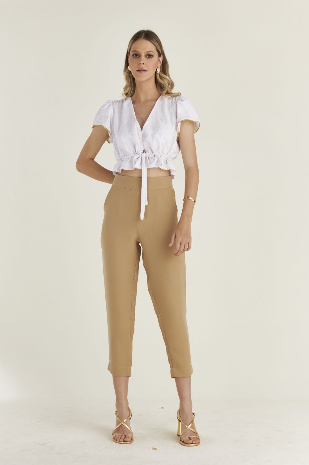 CALÇA CROPPED LISA ALFAIATARIA