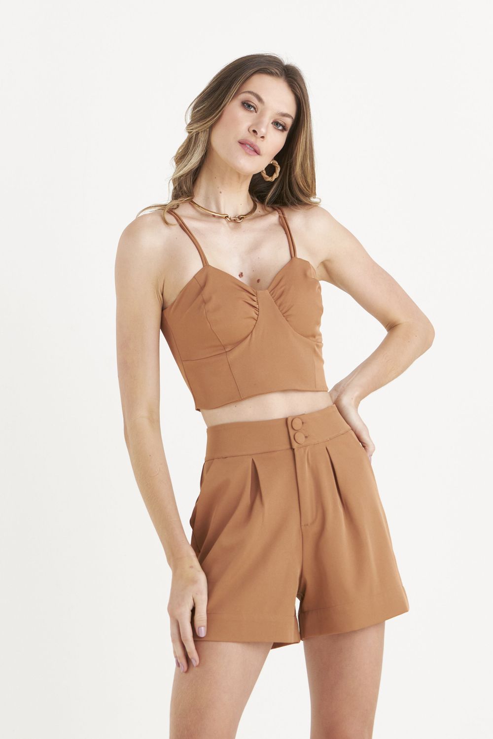 SHORT LISO ALFAIATARIA ELASTIC
