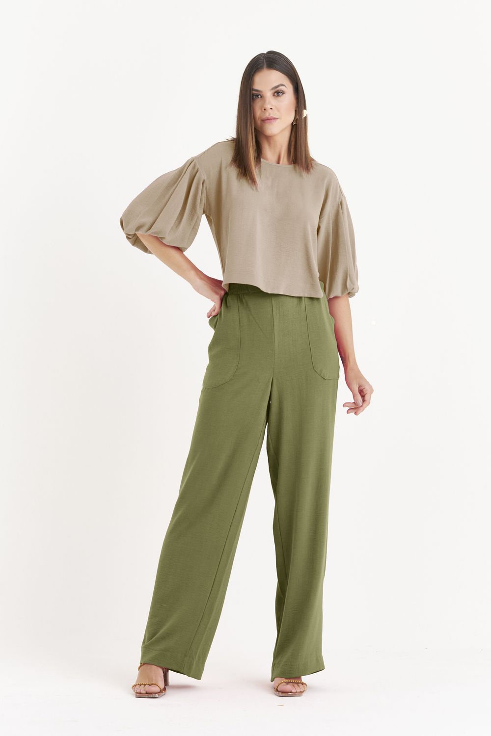 BLUSA CROPPED LISA CONFORT C/ PREGAS NA MANGA