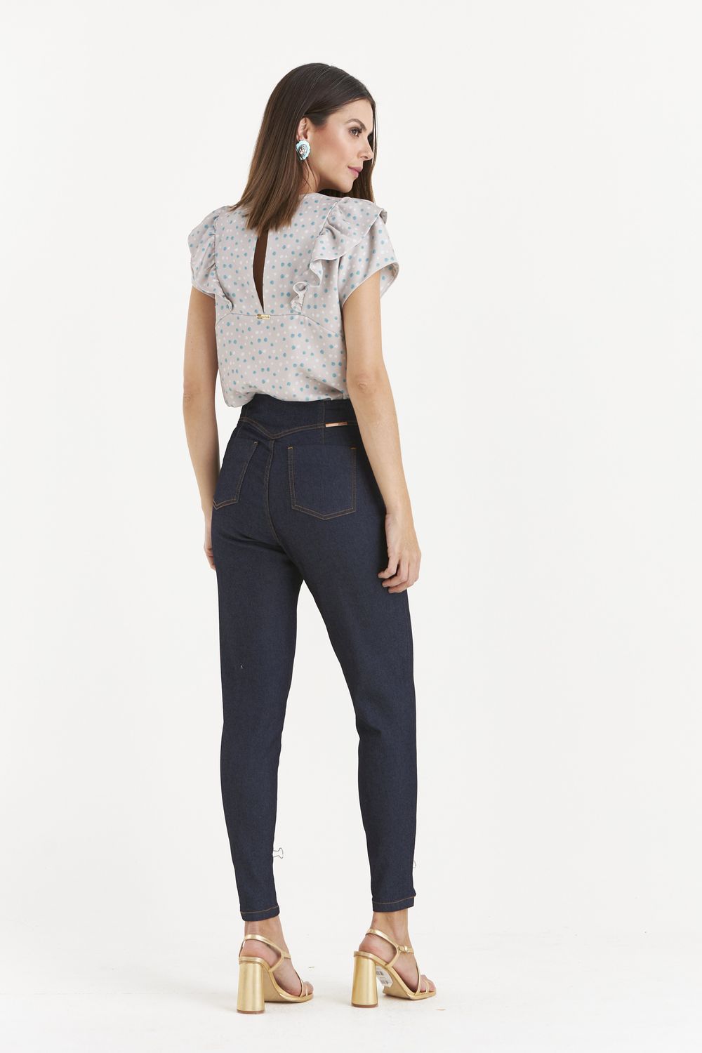 CIGARRETE SKINNY C/ LYCRA E CÓS INTERNO