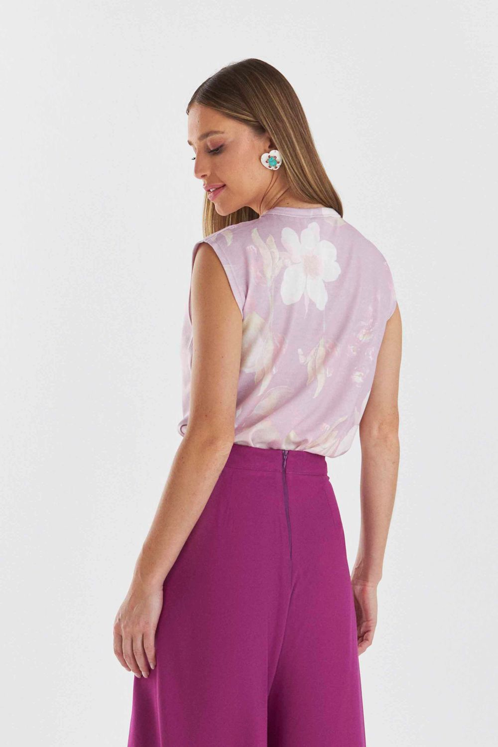BLUSA DE MALHA LAVANDA
