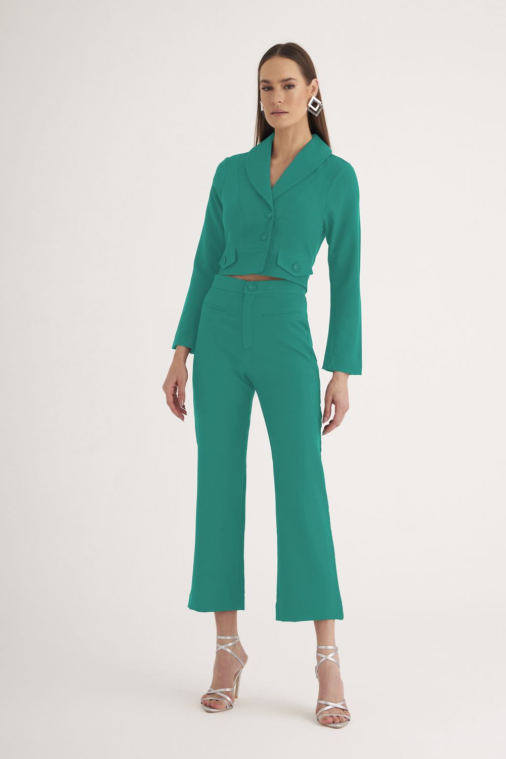 BLAZER CROPPED ALFAIATARIA LISO