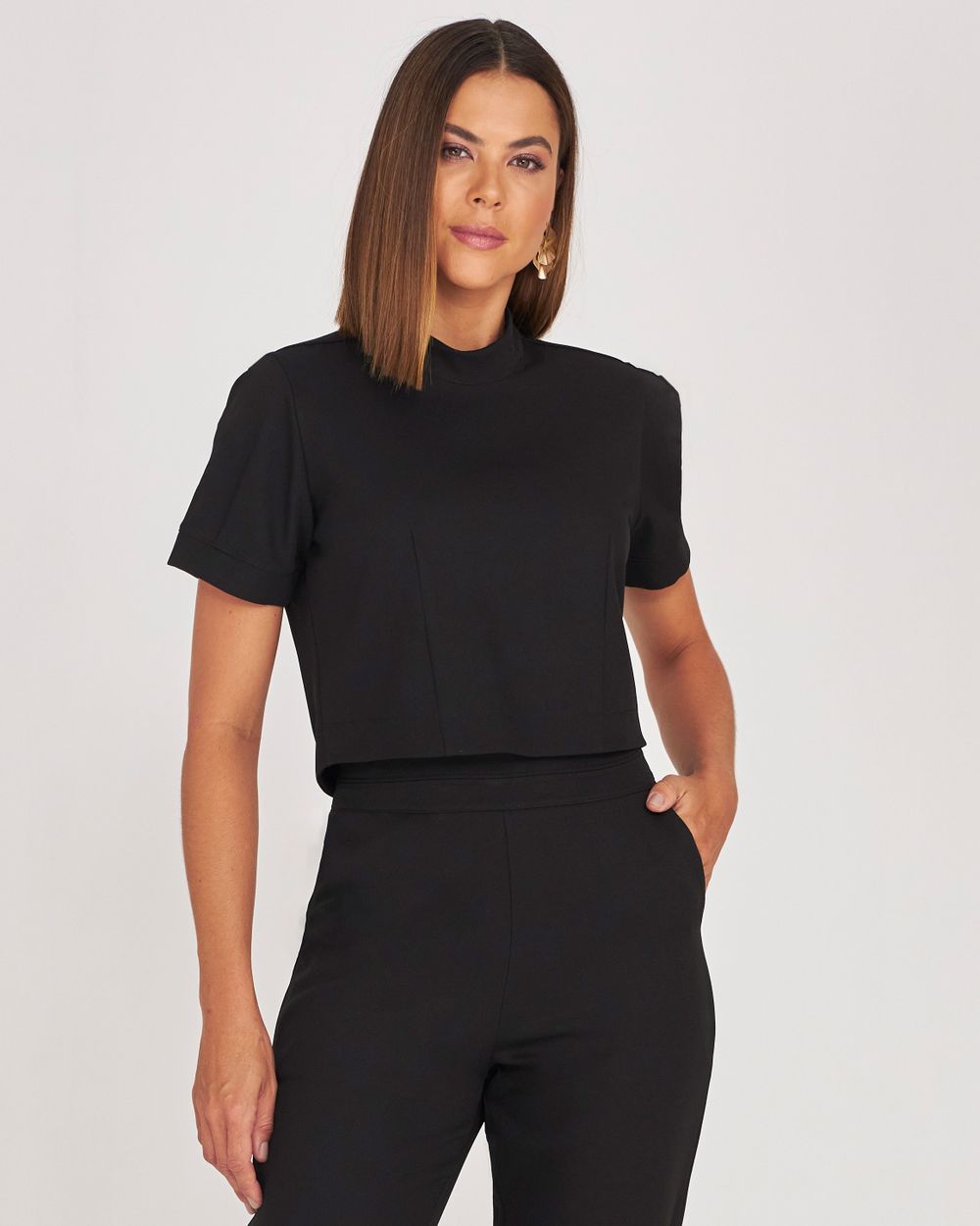 T-SHIRT CROPPED FIT ALFAIATARIA