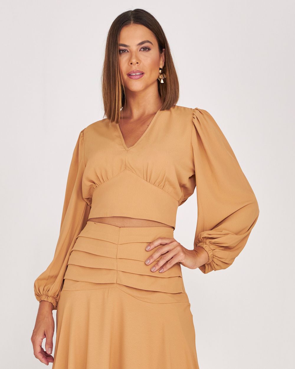BLUSA LISA MARROCAIN MANGA LONGA