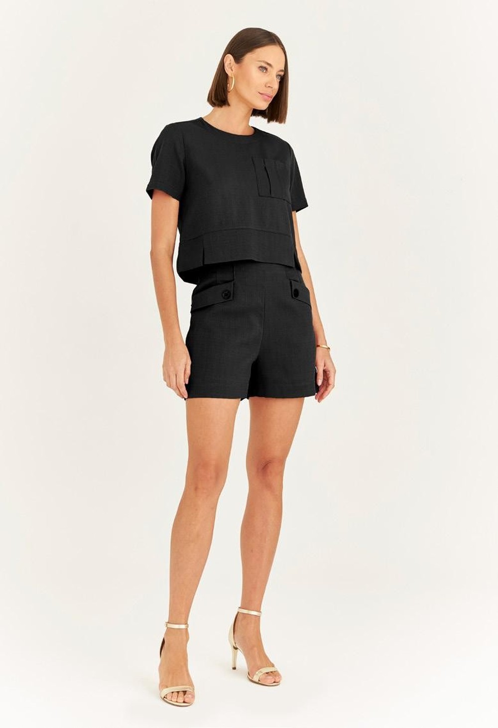 T-SHIRT CROPPED LISA ALFAIATARIA MILOS