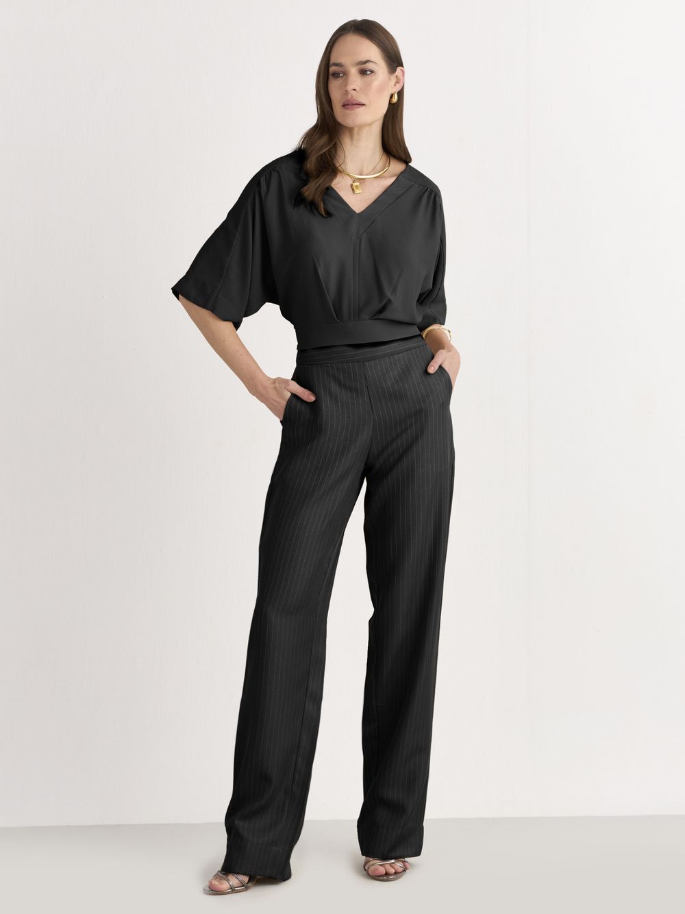 CALÇA ALFAIATARIA LISTRA DE GIZ
