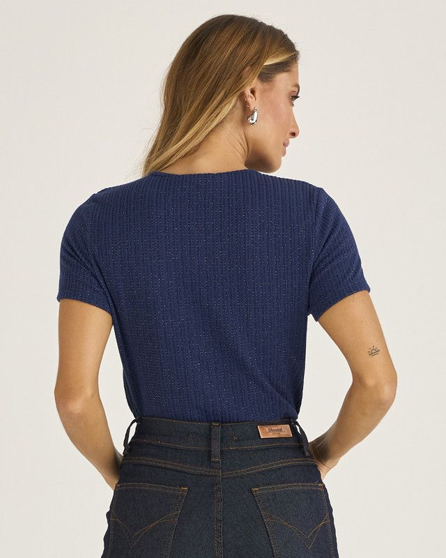 BABY LOOK MALHA TRICOT C/ LUREX