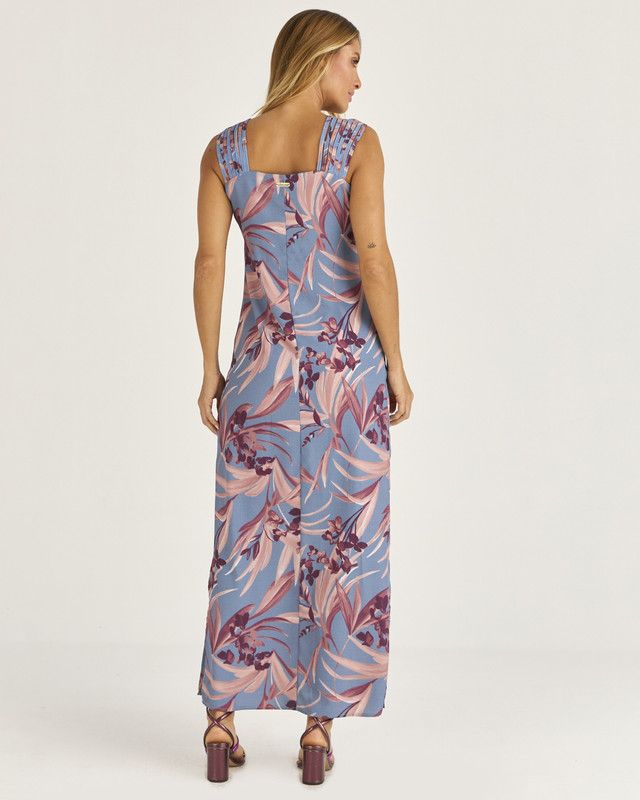 VESTIDO LONGUETE MALU C/ DET. DE VIÉS