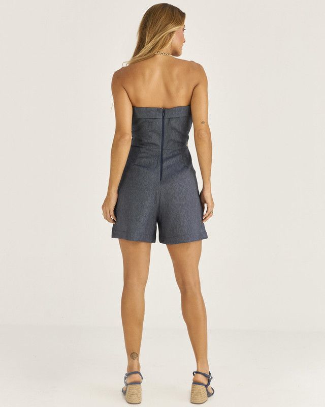MACAQUINHO DENIM LOOK TOMARA QUE CAIA