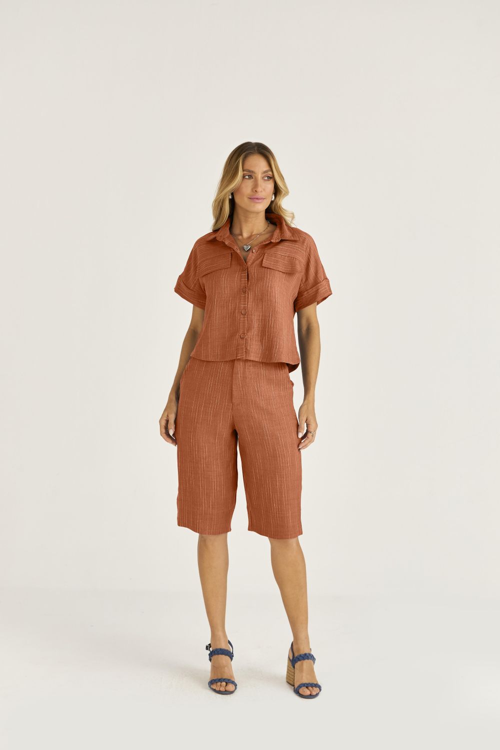 BERMUDA LISTRA TWILL COLOR
