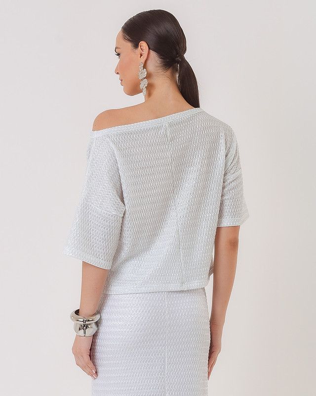 BLUSA MALHA DELMAR OMBRO A OMBRO
