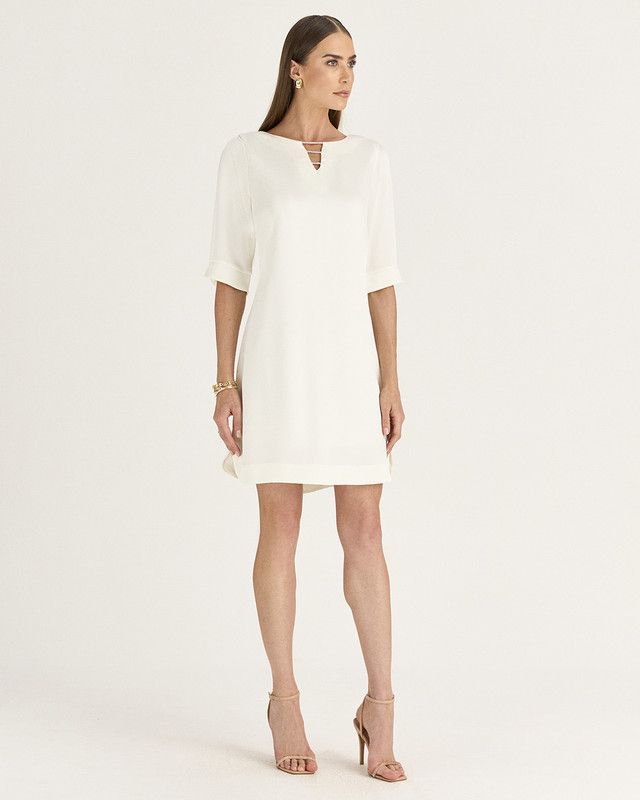 T-DRESS TOUCH C/ CORDÃO DE STRASS