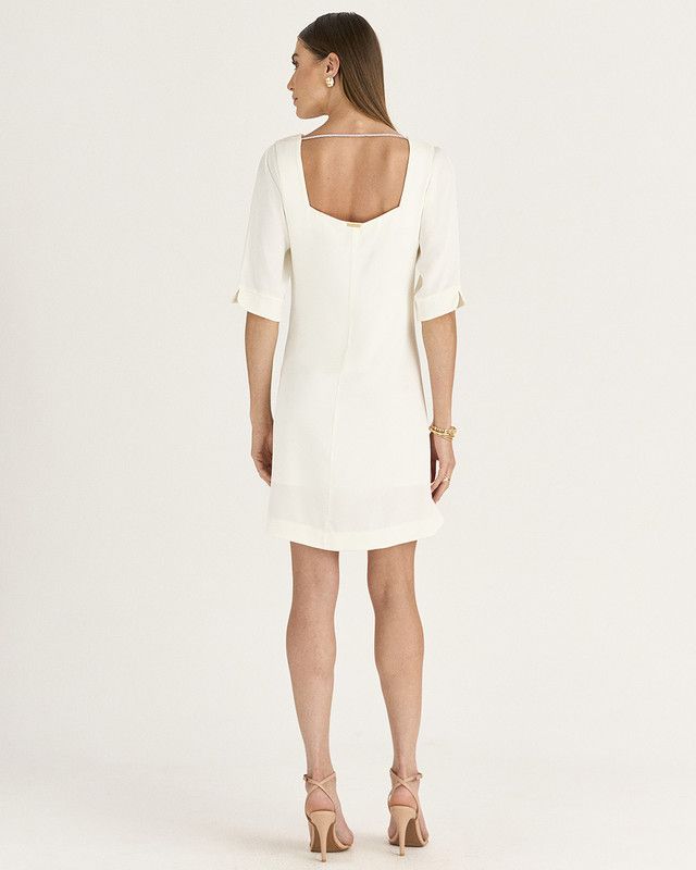 T-DRESS TOUCH C/ CORDÃO DE STRASS