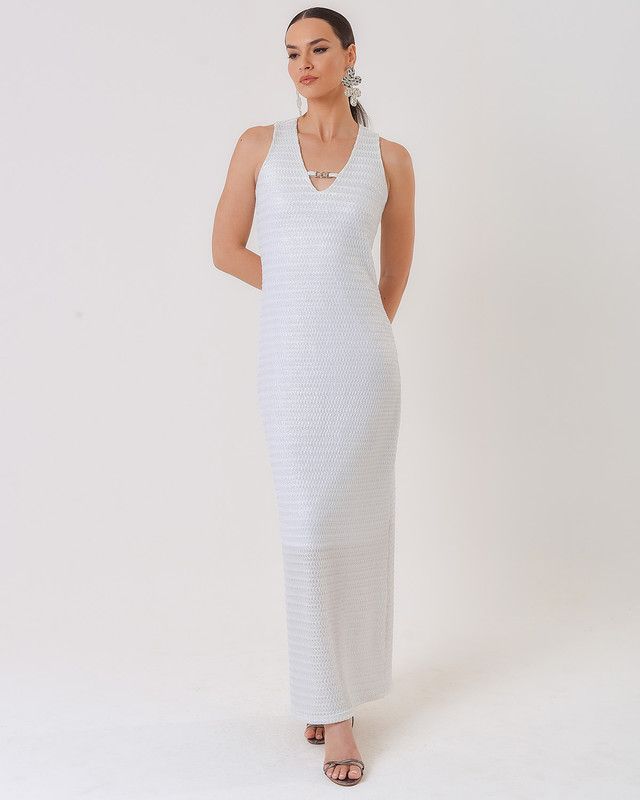 VESTIDO LONGUETE MALHA FOIL