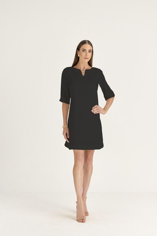 T-DRESS TOUCH C/ CORDÃO DE STRASS