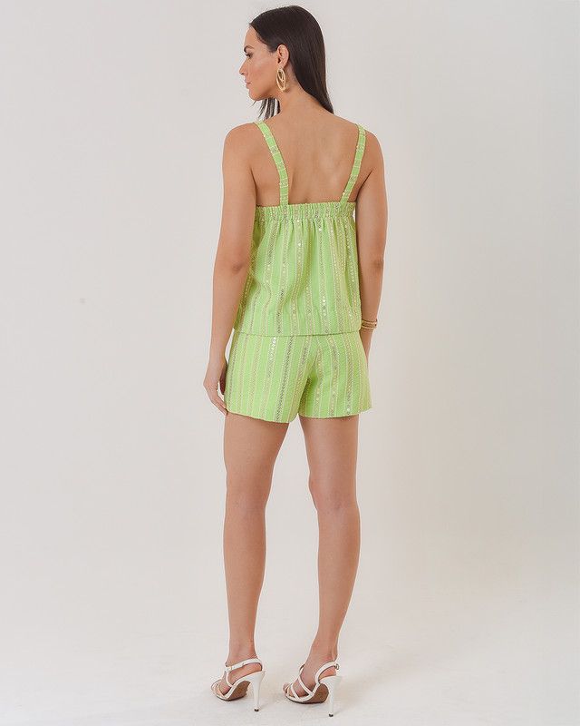 SHORT LISTRA BORDADA LIZ