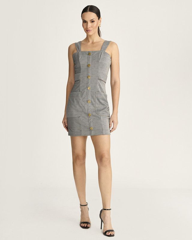 VESTIDO CURTO MALHA ALFAIATARIA GALES