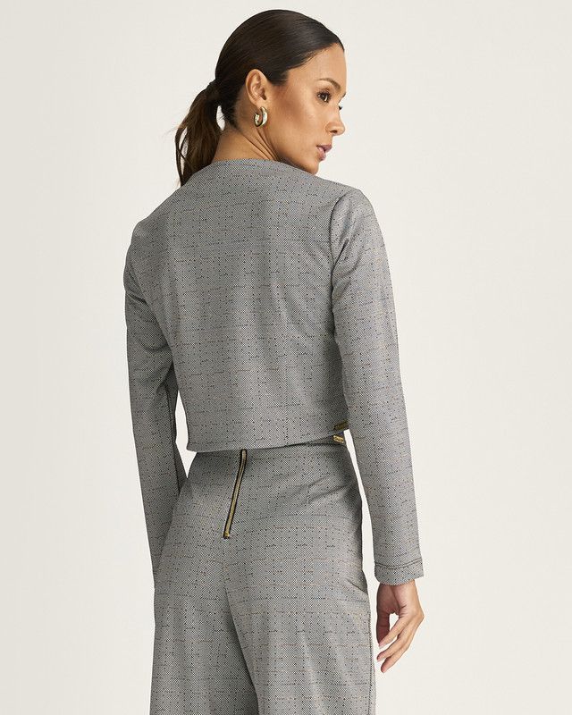 SPENCER CROPPED MALHA ALFAIATARIA GALES