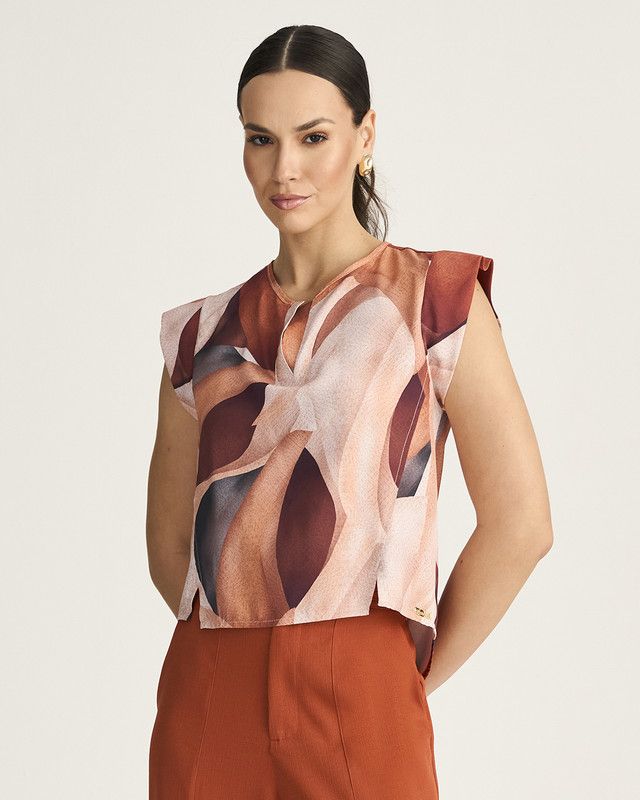 T-SHIRT INFINITO C/ FENDA FRENTE