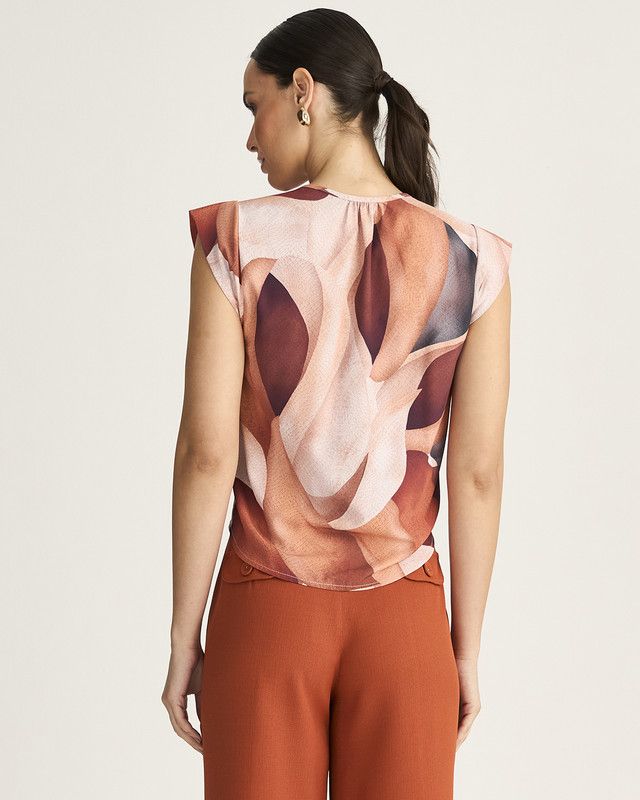 T-SHIRT INFINITO C/ FENDA FRENTE