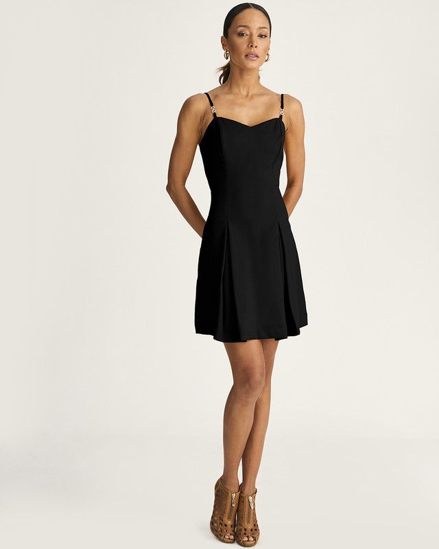 VESTIDO CURTO ALFAIATARIA C/ ALÇA FINA