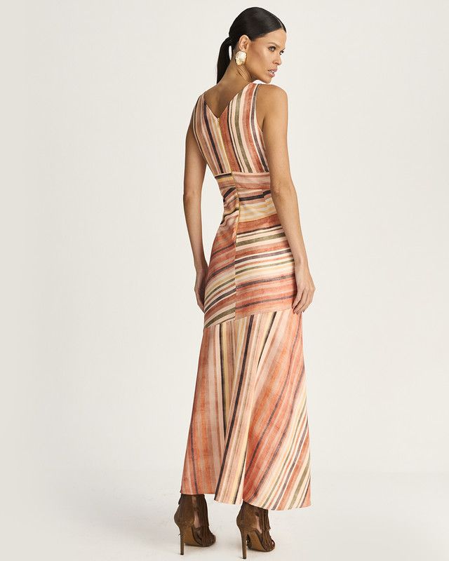 VESTIDO LONGUETE LISTRA HARMONIA