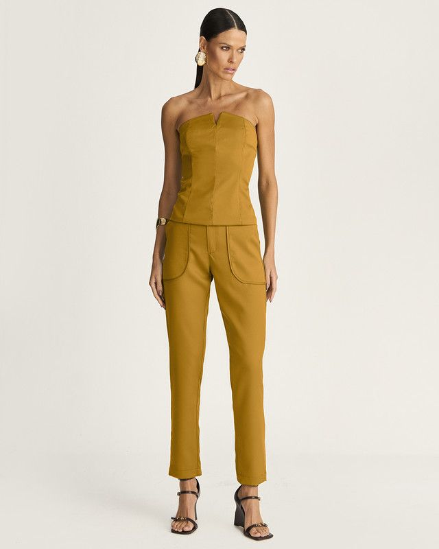 CALÇA FIT ALFAIATARIA C/ VIÉS NO BOLSO