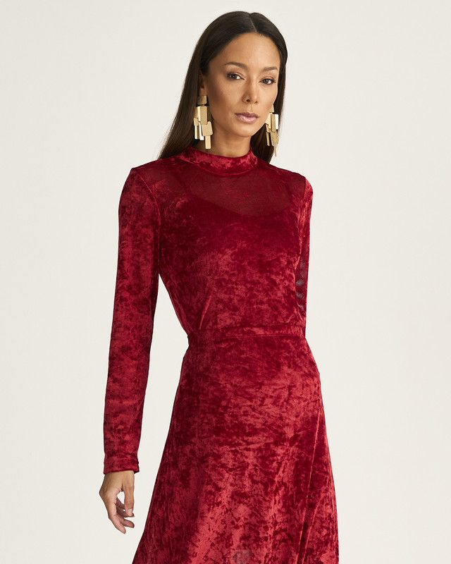 BLUSA MANGA LONGA TULE VELVET