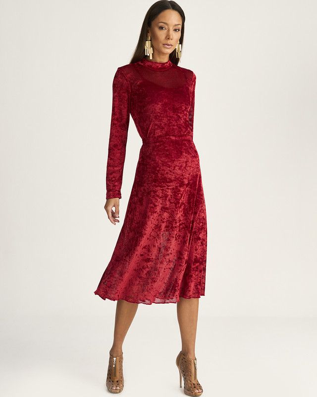 SAIA MIDI MALHA TULE VELVET