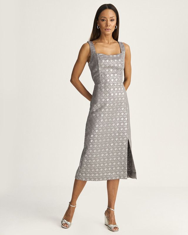 VESTIDO MIDI JACQUARD BOHEME