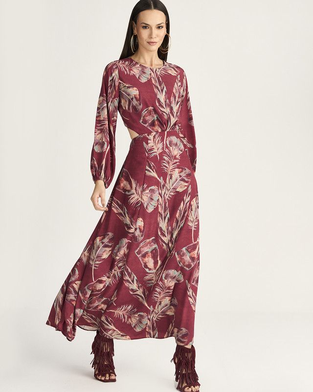 VESTIDO LONGUETE MAXI VIBRAR C/ COSTA NUA
