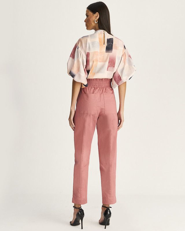 CALÇA FIT COTTON C/ FRUFRU CÓS