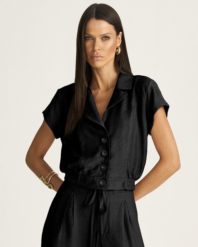 COLETE CROPPED BIKER ARUBA