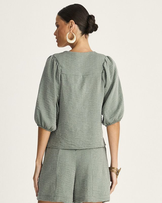 BLUSA CHANGEANT C/ ILHÓS