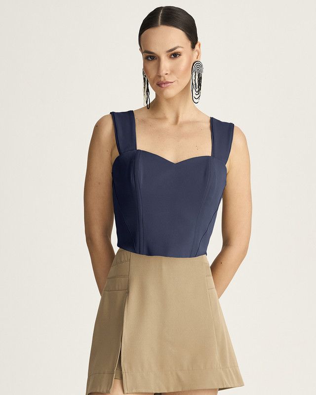 TOP ELASTIC C/ RECORTES