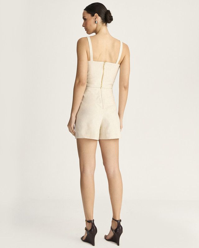 TOP LINHO LINEN C/ DETALHE CRUZADO