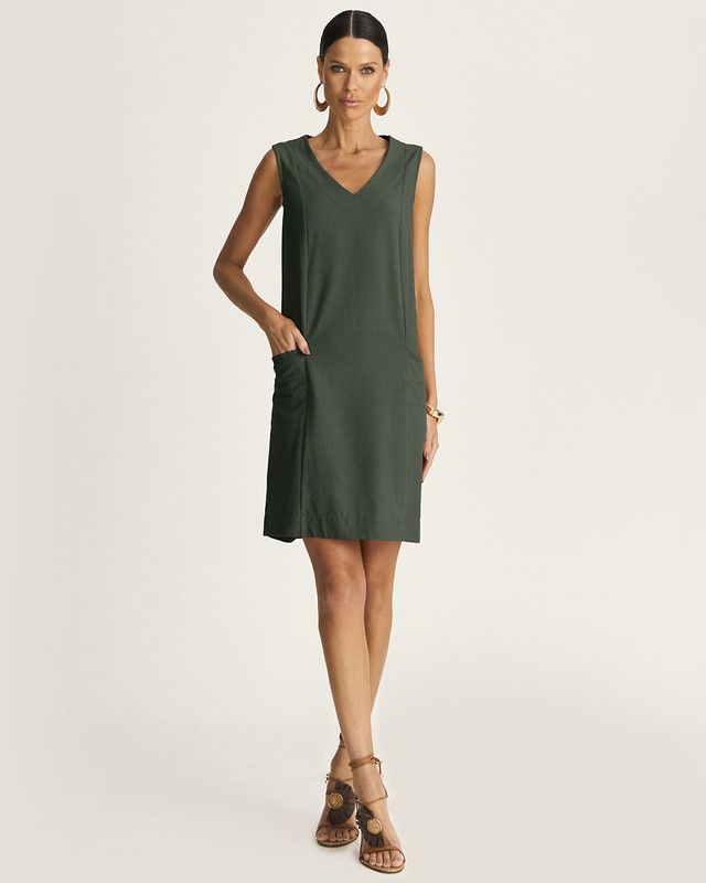 T-DRESS ALFAIATARIA BECKMAN C/ BOLSOS LATERAIS