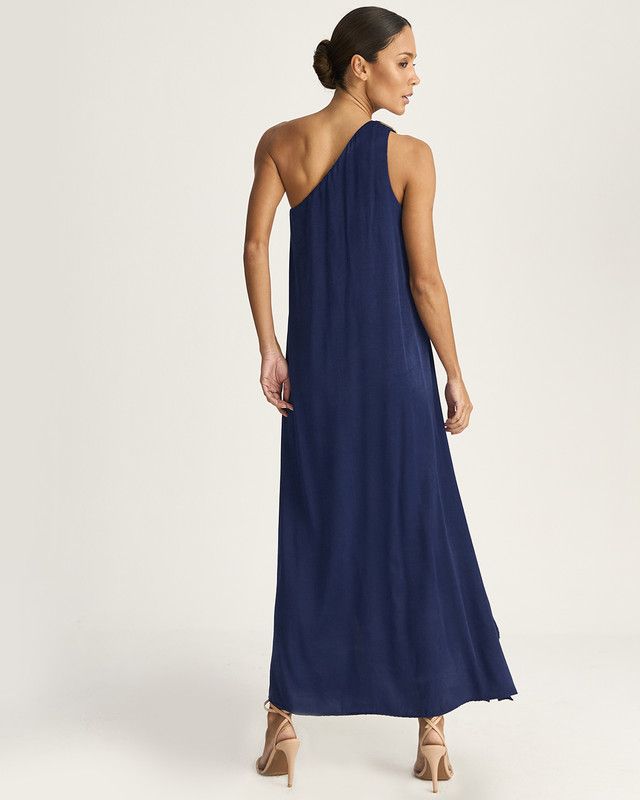 VESTIDO LONGUETE CELINE OMBRO ÚNICO