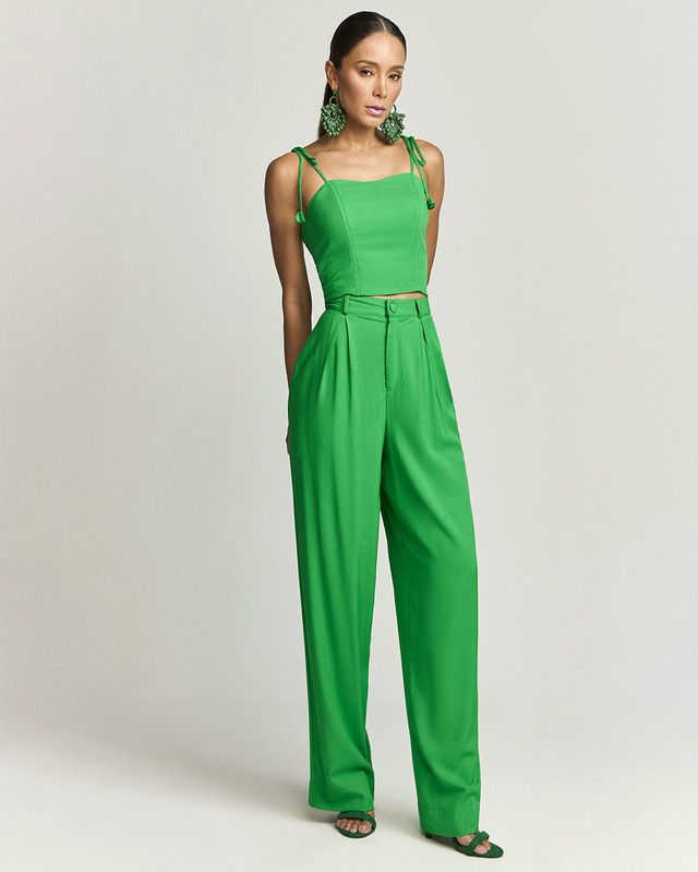 CALÇA ALFAIATARIA VERDE ENERGREEN
